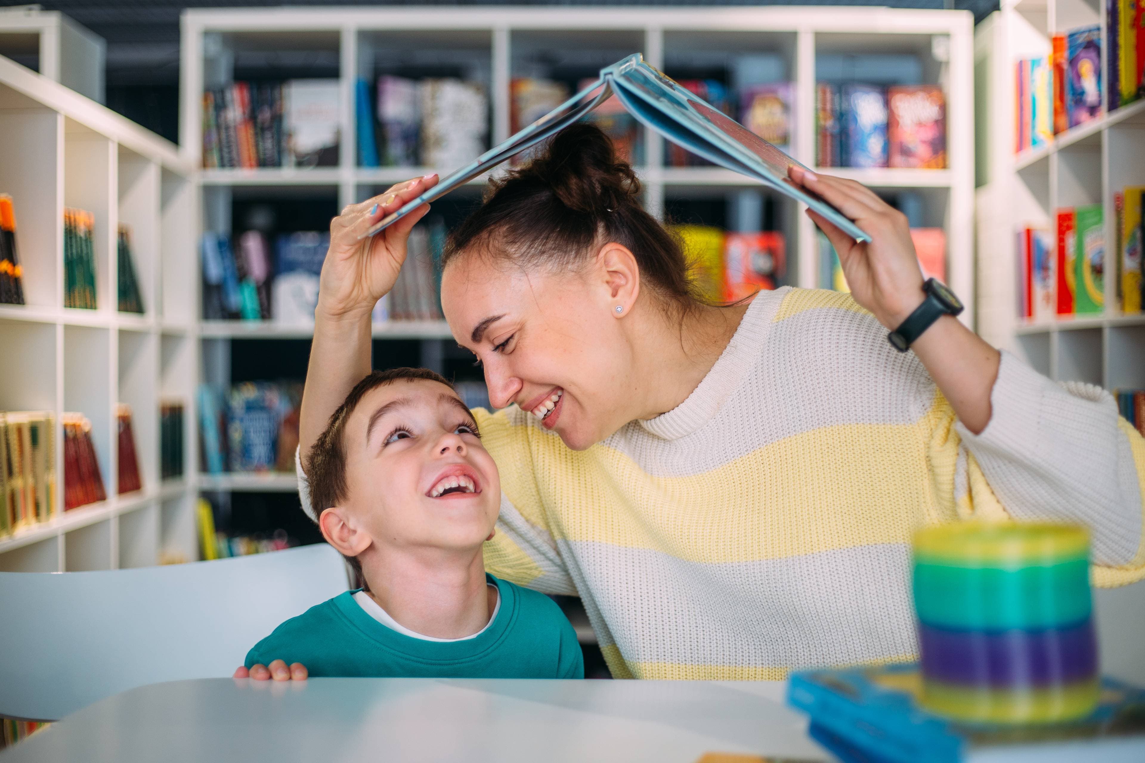 Bright, child-friendly classroom space at Mindcolor facility
